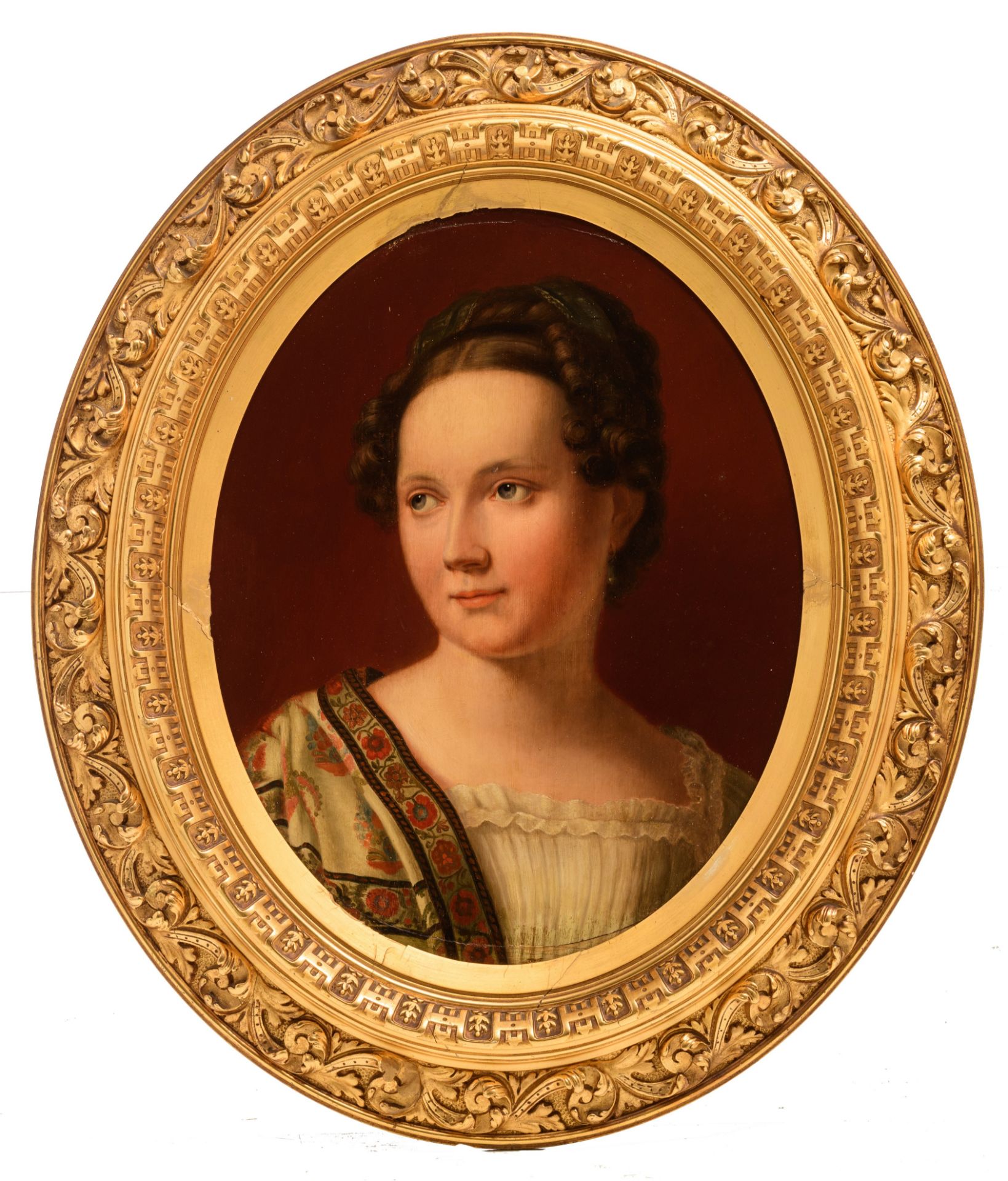 Follower of Franz Seraph Stirnbrand (1788-1882), the portrait of a beauty, oil on panel, 37 x 46,5 c - Bild 2 aus 12
