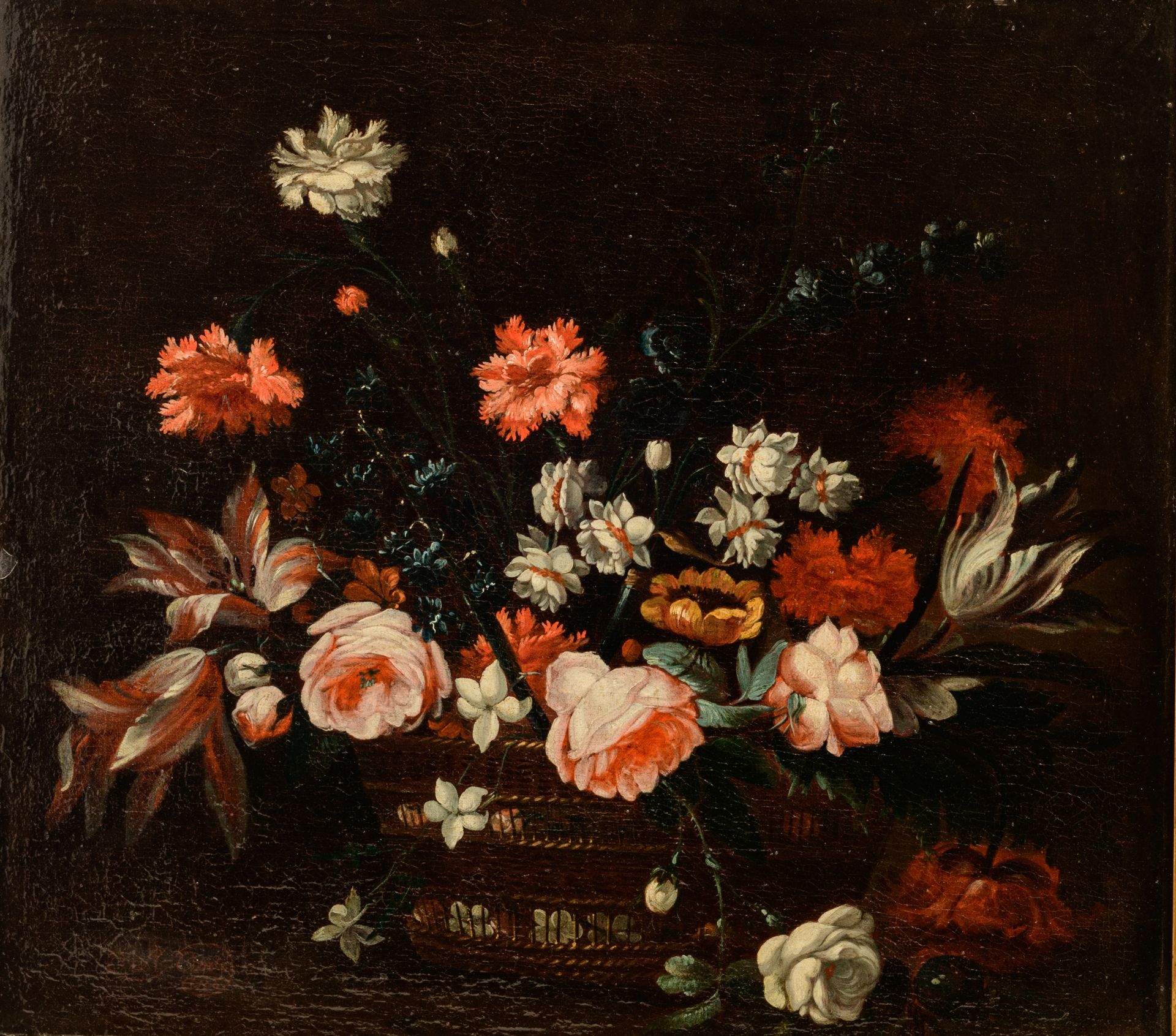 Adriaen Coorte (c. 1660-1723), flower still life, 1700, oil on canvas, 60 x 66 cm