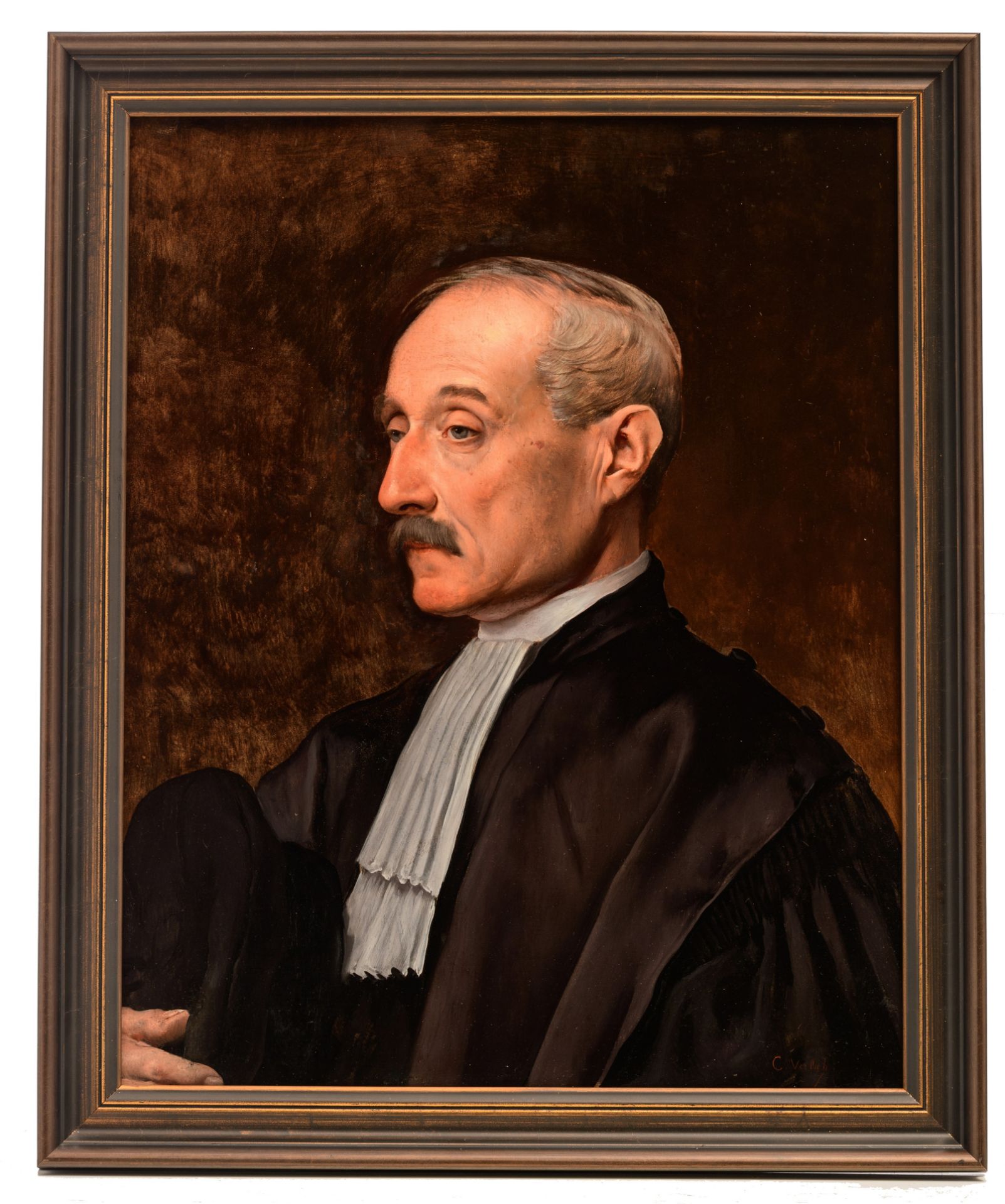 Charles Verlat (1824-1890), the portrait of a magistrate, oil on a mahogany panel, 49 x 61 cm - Bild 2 aus 70