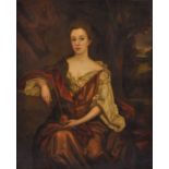Portrait of a noble lady, 18thC, oil on canvas, 103 x 127 cm