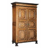 A large Baroque two-door cupboard, partly 17thC, H 213 - W 140 - D 60 cm