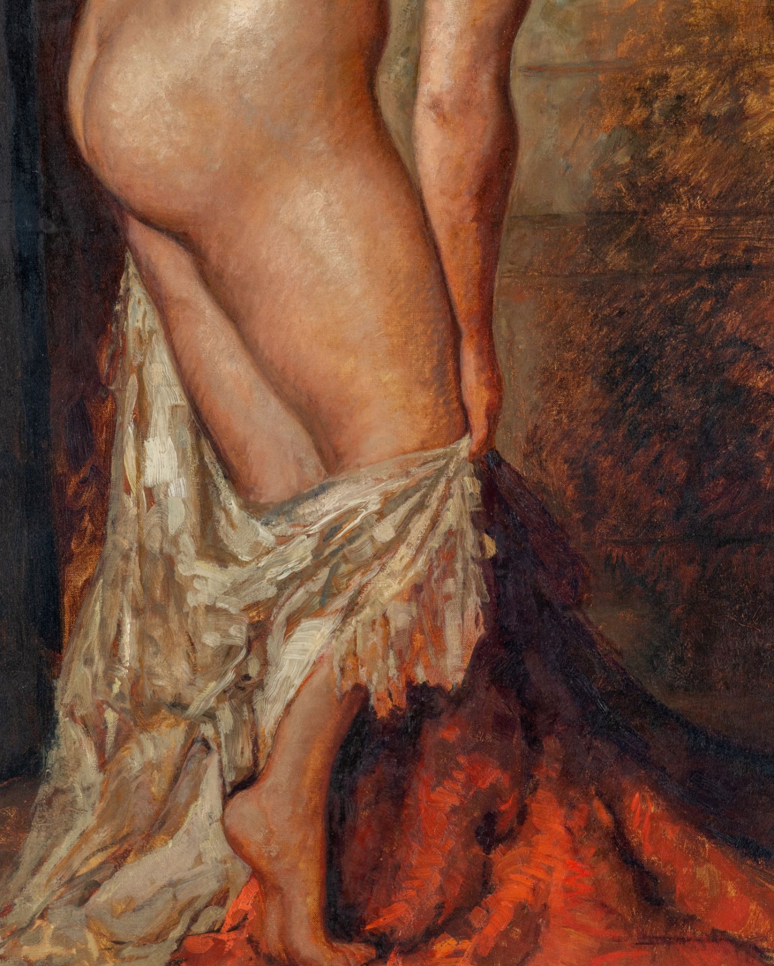 Emile Baes (1879-1954), female nude, oil on canvas, 90 x 130 cm - Bild 7 aus 7