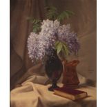 Claudius Dubiez (act.1854-1902), a flower still life, 1882, oil on canvas, 59 x 73 cm