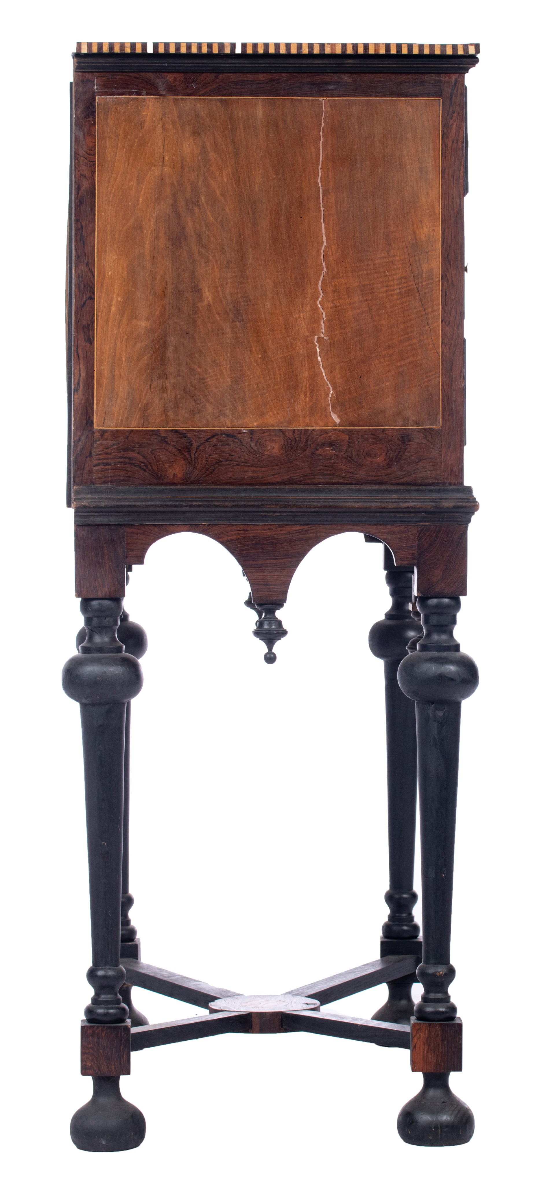 A fine Neoclassical cabinet on stand, H 140 - W 88 - D 52 cm - Image 5 of 12