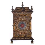 A very fine and charming lacquered chinoiserie bracket clock, signed 'Breguet & Fils', 19thC, H 22,5