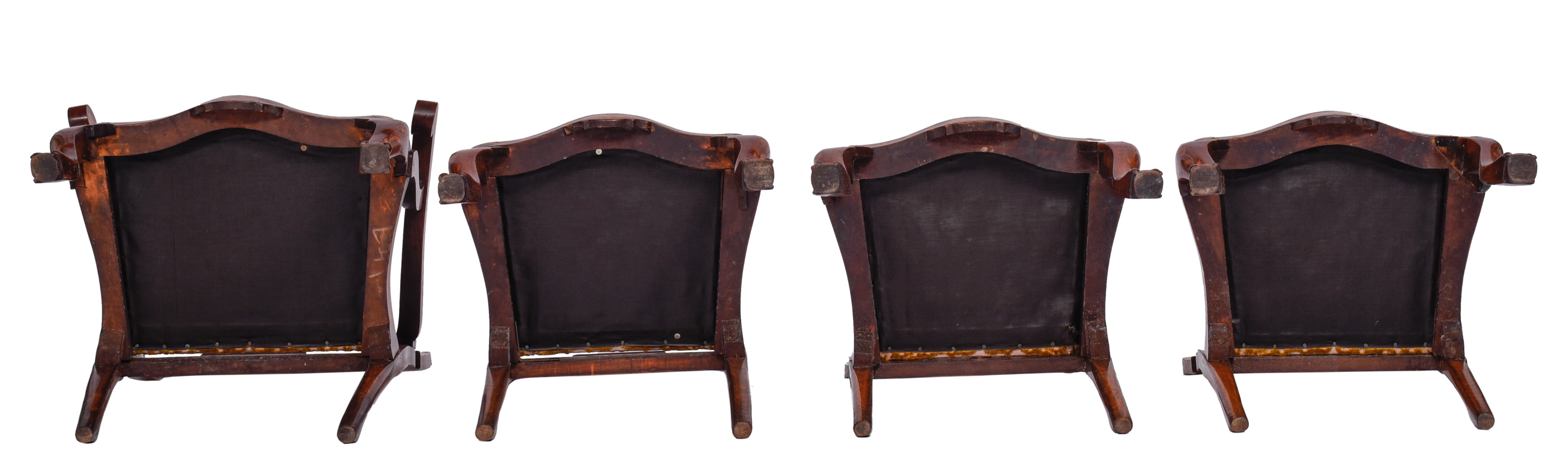 A set of three dining chairs and an armchair, Anglo-Dutch, 18thC, H 112/118 cm - Image 7 of 19