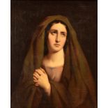 In the manner of François-Joseph Navez (1787-1869), the penitent Mary Magdalene, 19thC, oil on canva