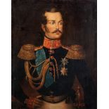 The portrait of an important Russian military officer, 19thC, oil on canvas, 71 x 89 cm