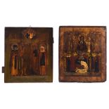 (T) Two Russian icons, 19thC