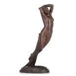 Joseph-Michel-Ange Pollet (1814-1870), 'une heure de la nuit', patinated bronze, H 33,5 cm