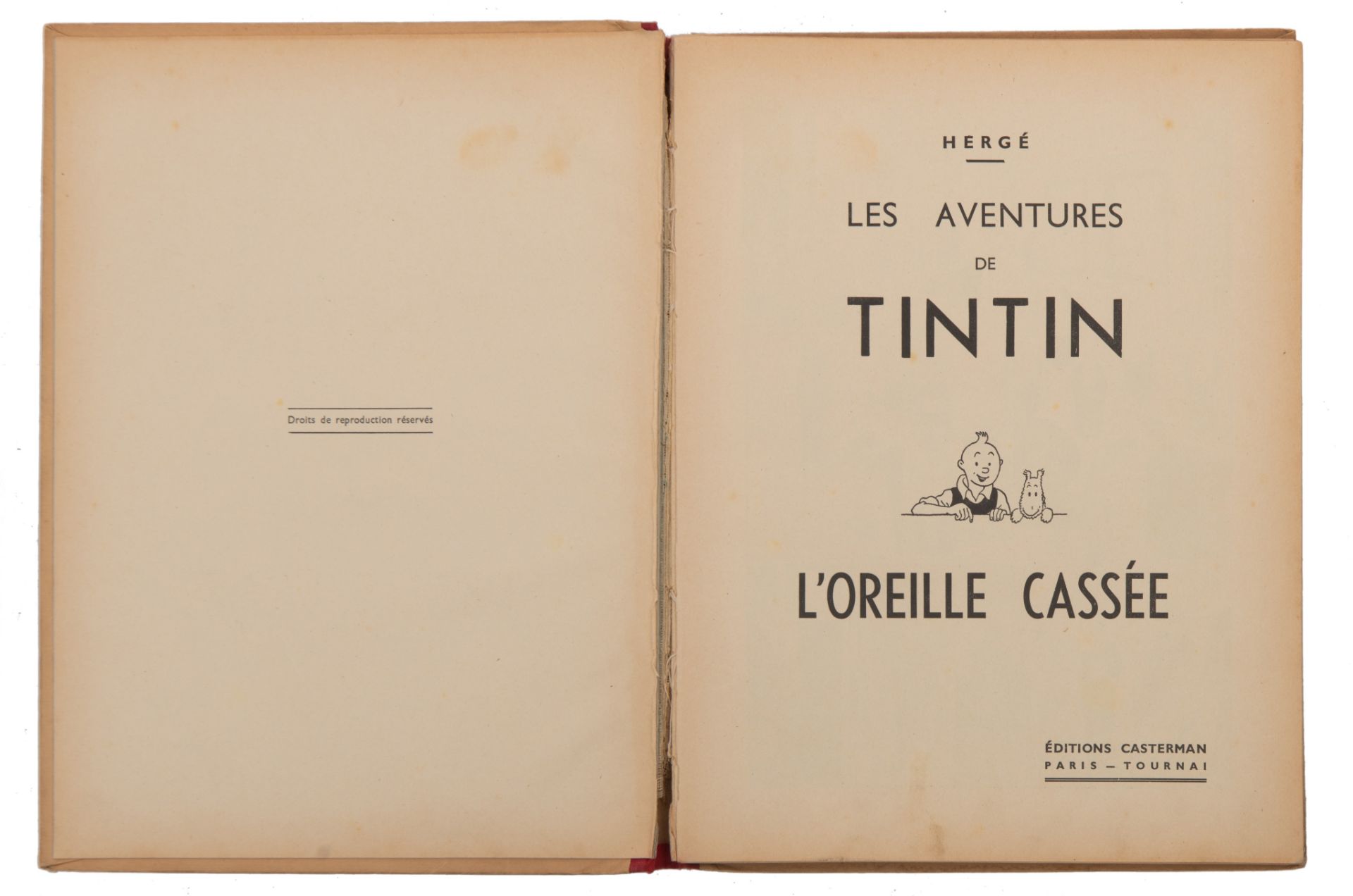 Hergé (1907-1983), 'Les Aventures de Tintin, L'Oreille Cassée', 1937 - Bild 5 aus 12