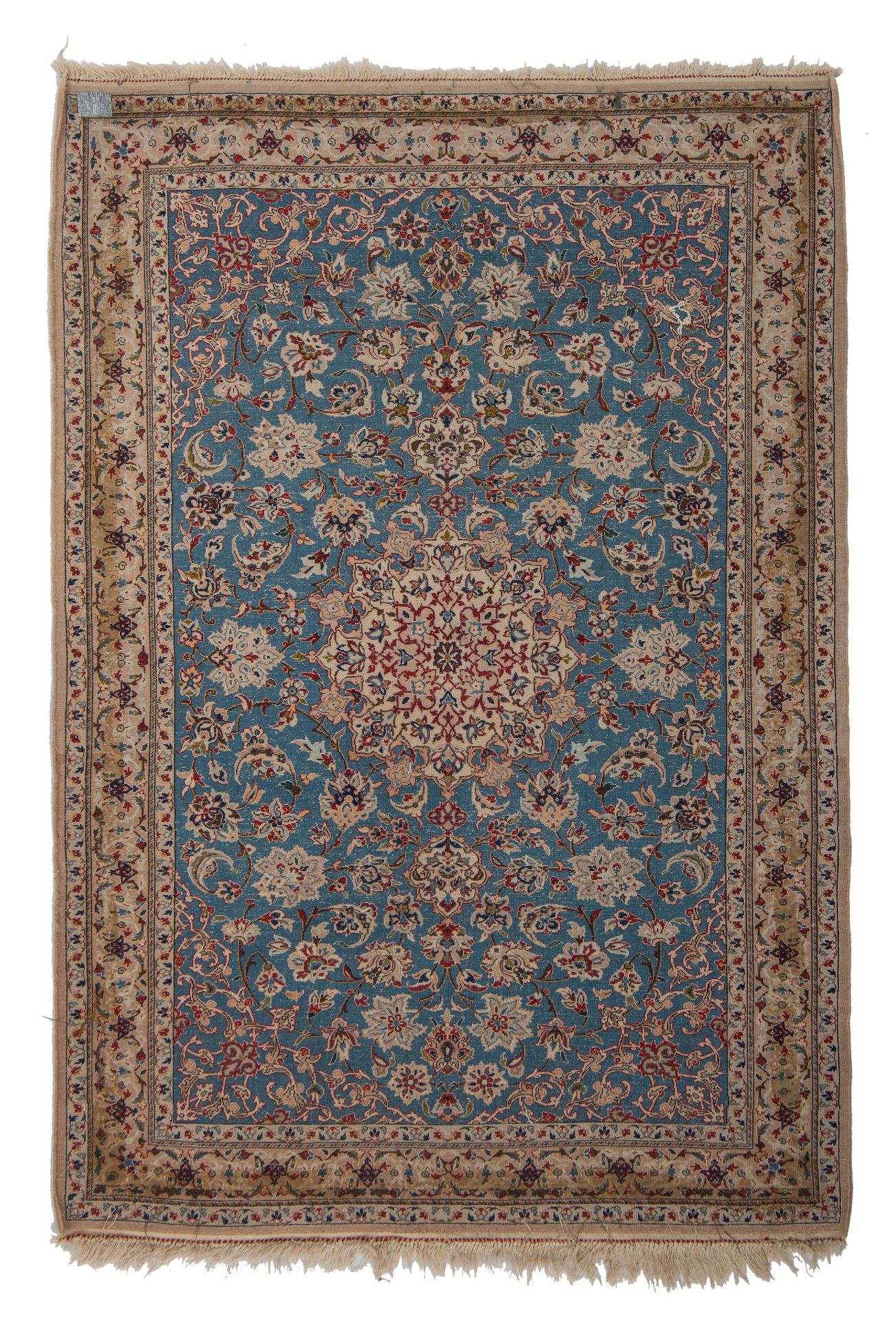 A collection of 4 Iran Ghoum rugs, added a Persian Nain rug (+) - Image 3 of 24