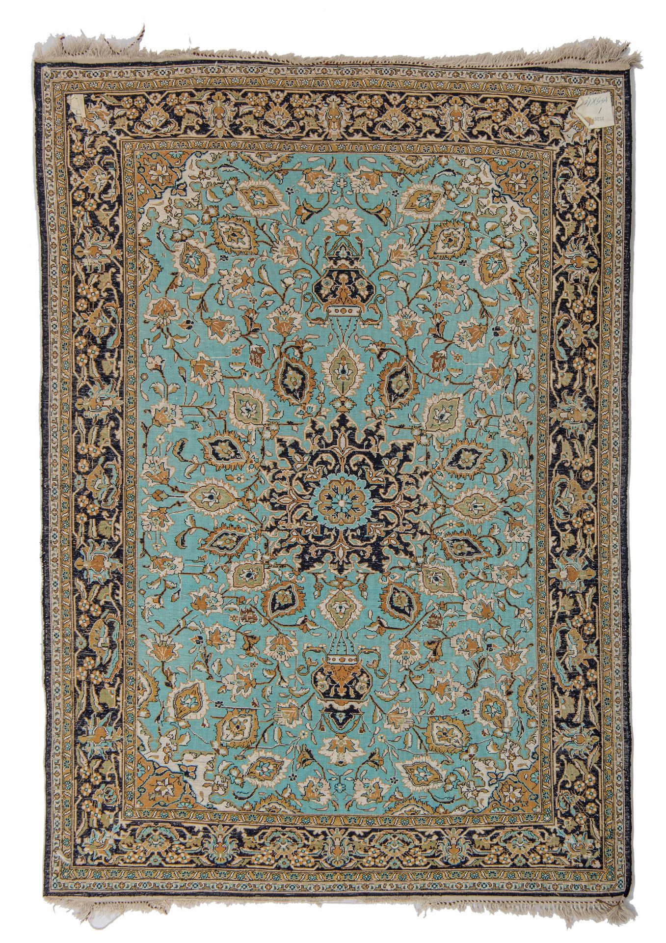 A collection of 4 Iran Ghoum rugs, added a Persian Nain rug (+) - Image 15 of 24