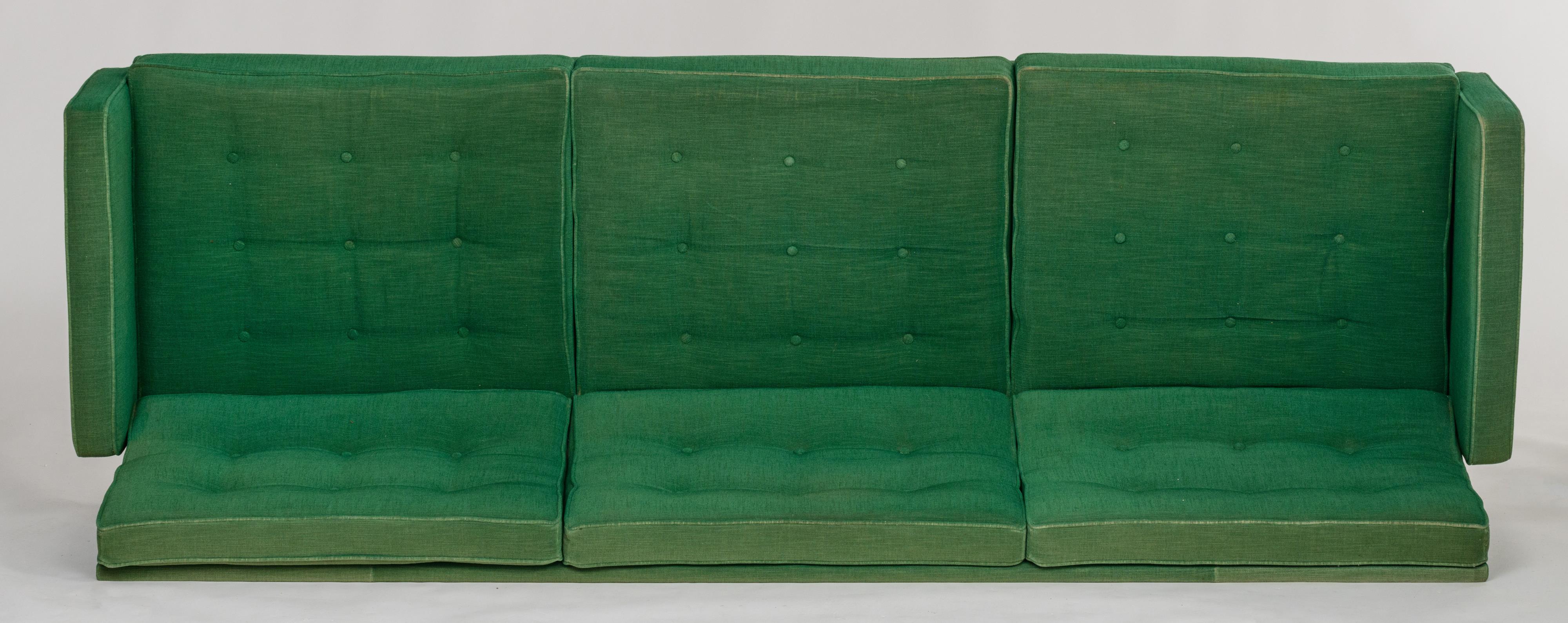 A '50s Knoll furniture set of a sofa and two matching armchairs, H 78 - 79,5 - W 61 - 230 - 74 - 78 - Image 6 of 18