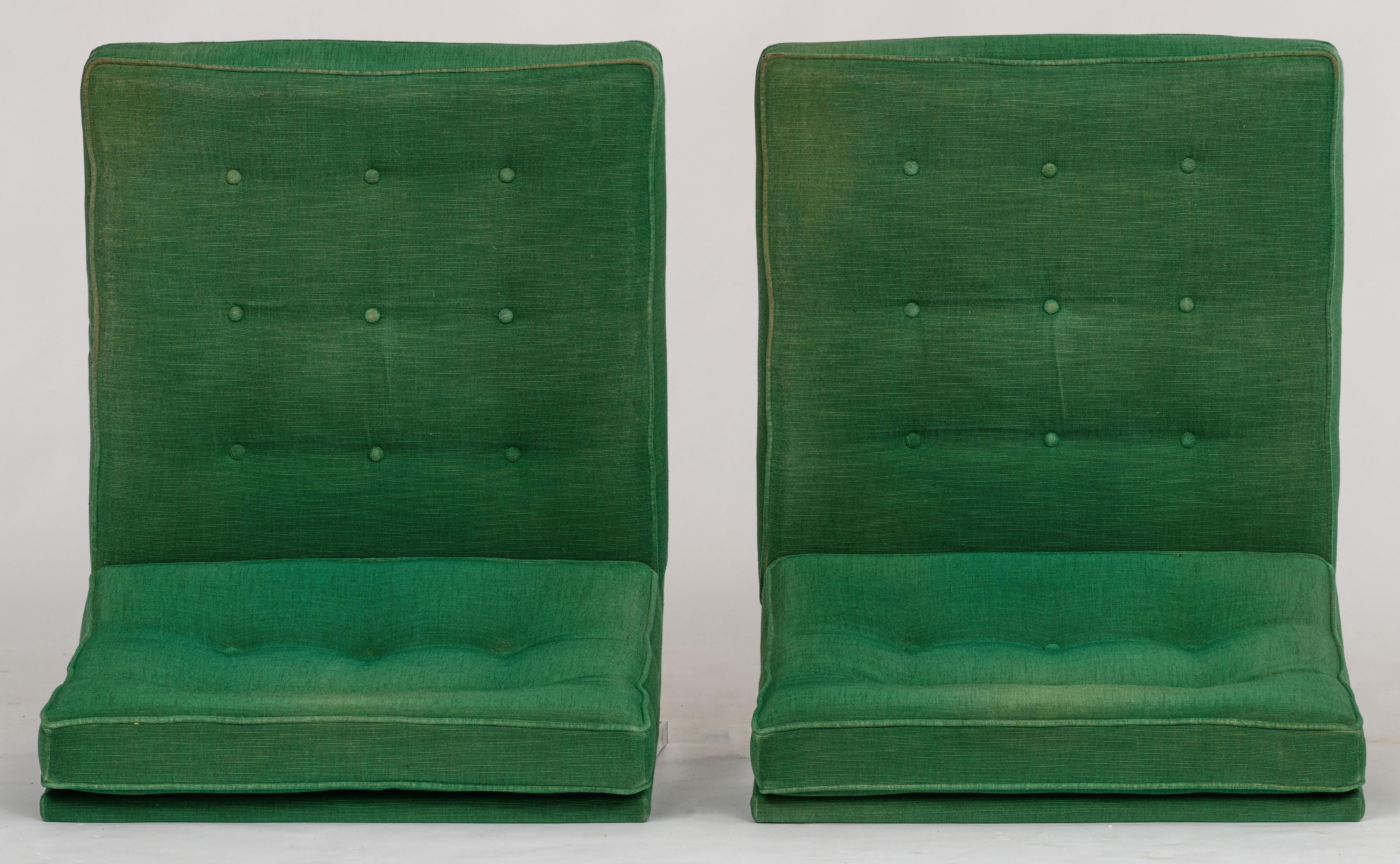 A '50s Knoll furniture set of a sofa and two matching armchairs, H 78 - 79,5 - W 61 - 230 - 74 - 78 - Image 12 of 18