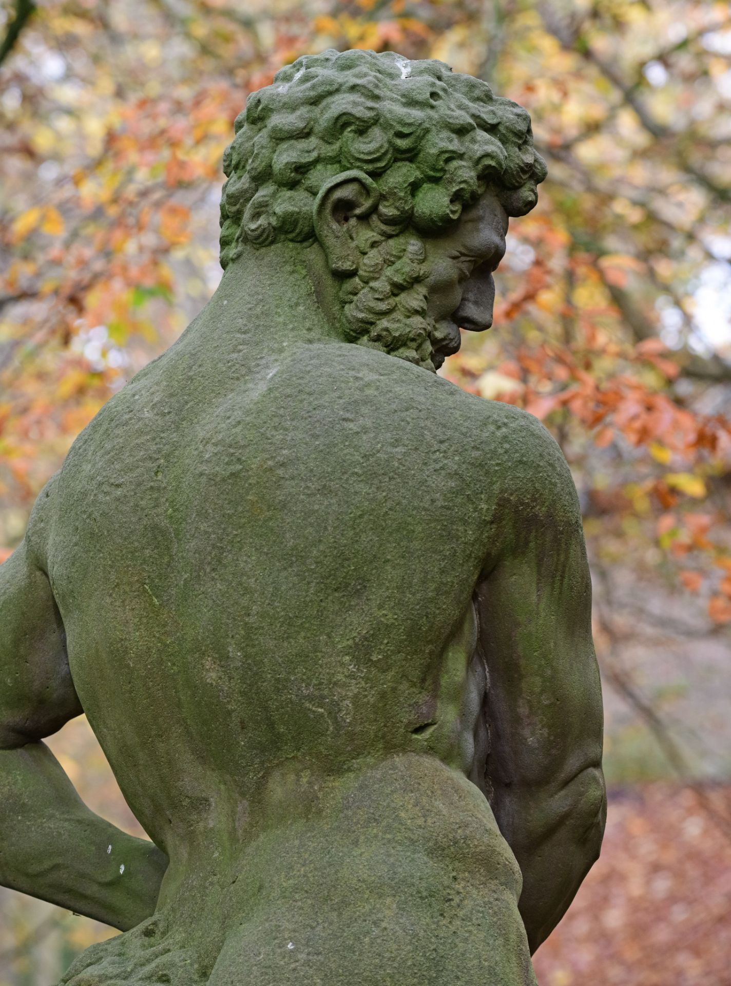 PREMIUM LOT Hendrik Pulinx (Bruges, 1698-1781), an exceptional stone garden sculpture of Hercules, d - Image 6 of 9