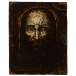 (T) The veil of Veronica, 17thC, oil on copper, 15, 5 x 19,5 cm