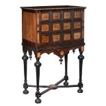 A fine Neoclassical cabinet on stand, H 140 - W 88 - D 52 cm