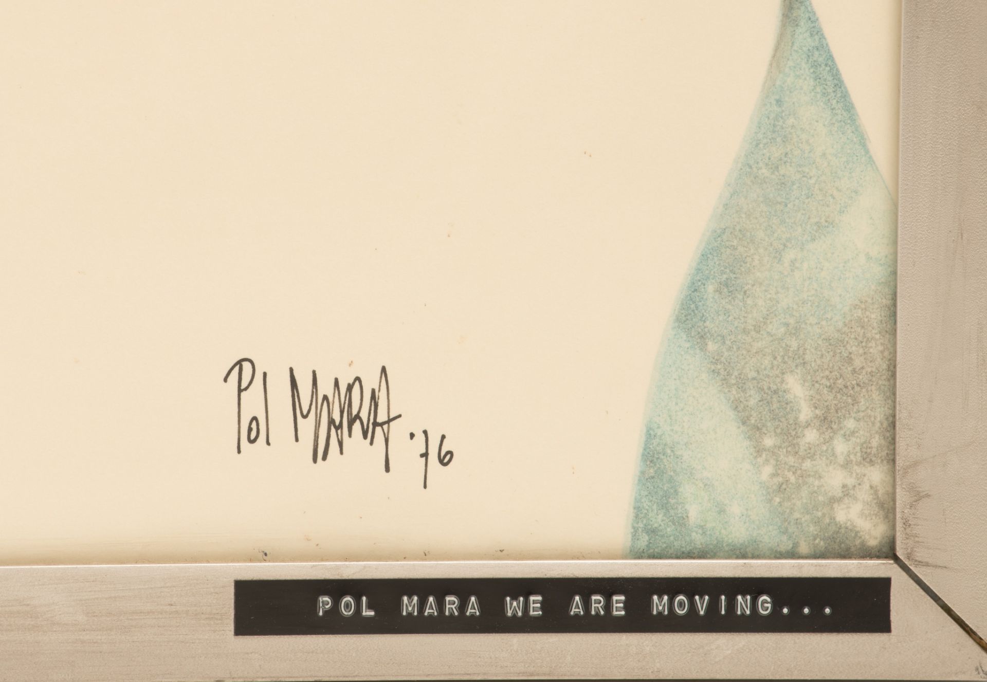 Pol Mara (1920-1998), 'We are moving...', watercolour and pencil, 70 x 108 cm, 1976 - Image 4 of 14