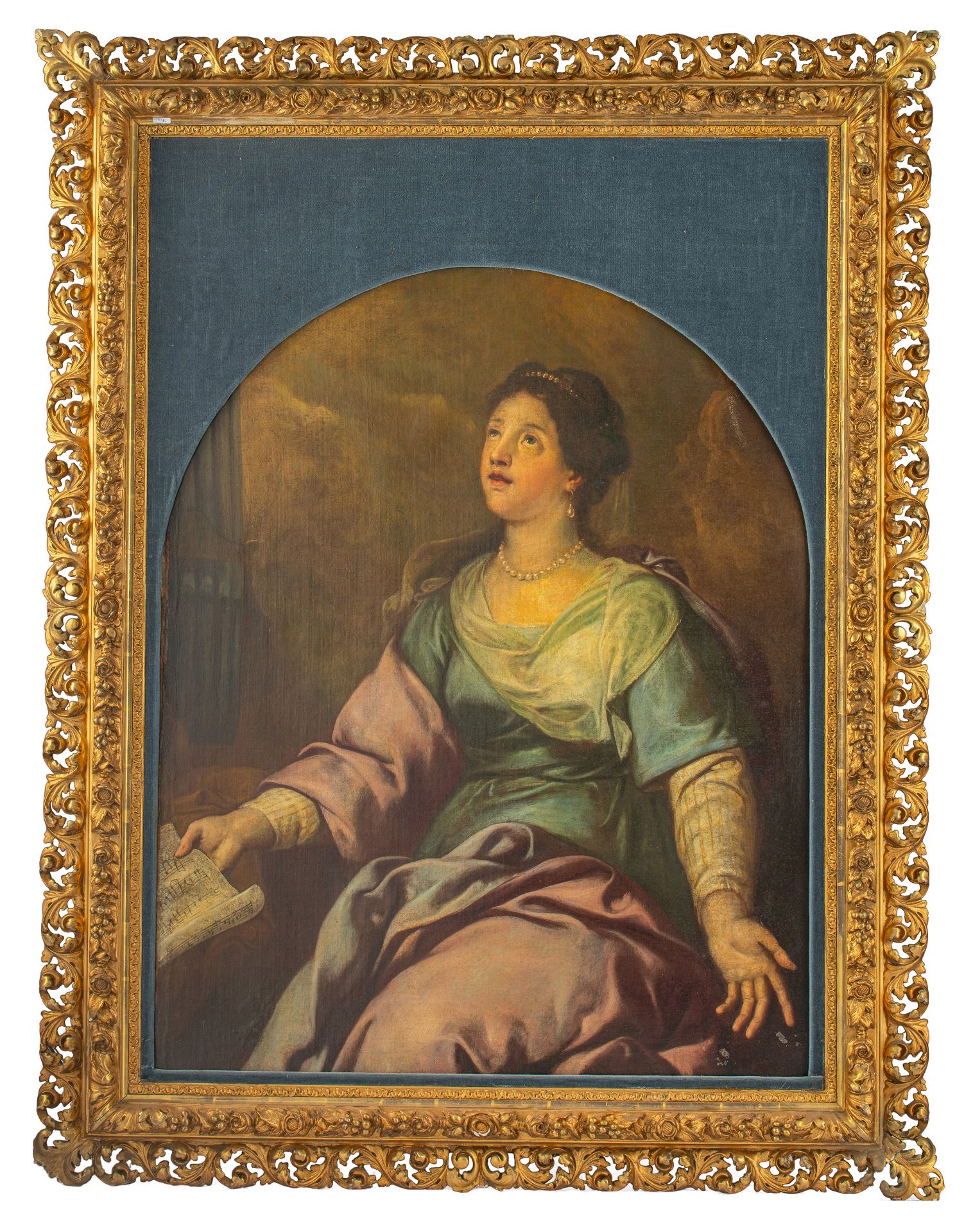 Saint Cecilia, 18thC, oil on canvas, 94 x 117 cm - Bild 2 aus 10