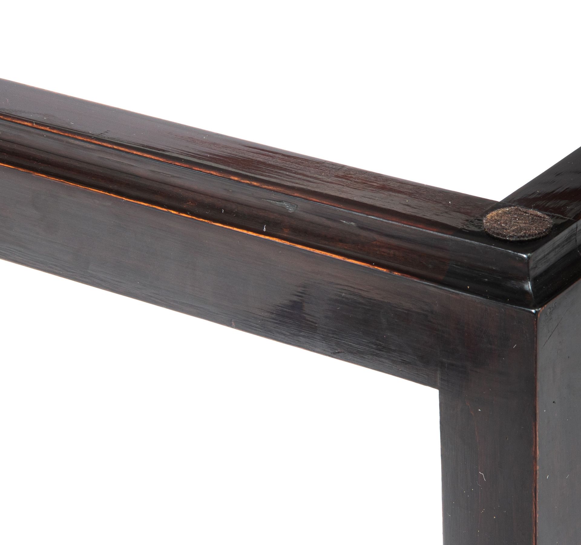 A wenge coffee table, designed by Jules Wabbes, Mobilier Universel, H 36,5 - W 123 - D 78 cm - Image 15 of 15