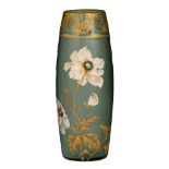 (BIDDING ONLY ON CARLOBONTE.BE) A fine Art Nouveau floral decorated vase, marked Mont Joye, Legras,