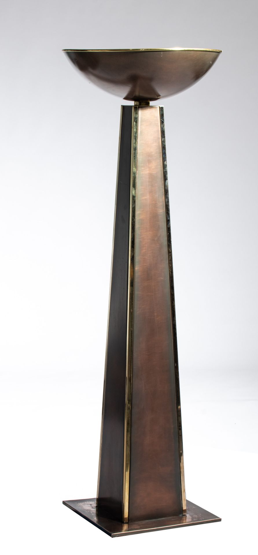 A Torchiere floorlamp by Dewulf Selection for Belgo Chrome, late '70s, H 154,5 - ¯ 52 cm - Image 3 of 6