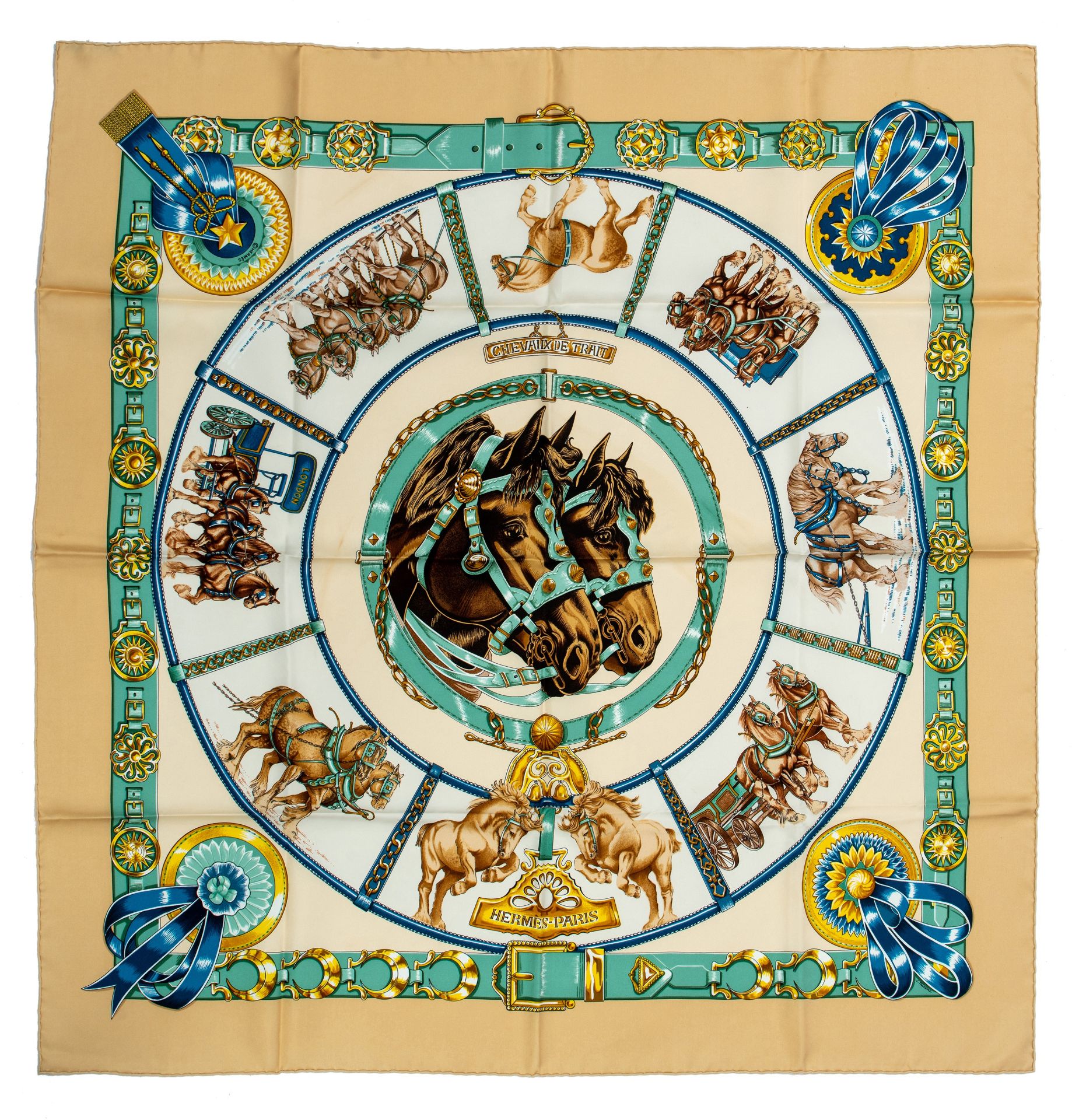 A various collection of 7 Hermes silk twill weave scarves - Image 9 of 13