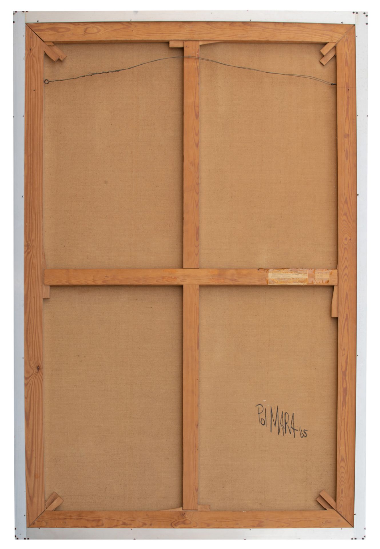 Pol Mara (1920-1998), 'New Shoe', 1965, crayon and oil on canvas, 130 x 195 cm - Bild 3 aus 4