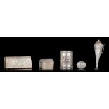 (BIDDING ONLY ON CARLOBONTE.BE) A collection of various silver Judaica, total silver weight: ca. 465