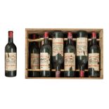 A collection of 12 bottles 'Ch‚teau Leon', M‰hler Besse, Bordeaux, 1973, in the original crate