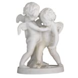 Etienne Maurice Falconet (1716-1791), 'Bataille pour l'amour', biscuit, H 37,5 cm