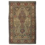 An antique Persian Ispahan rug, depicting the tree of life, 133 x 215 cm (+)