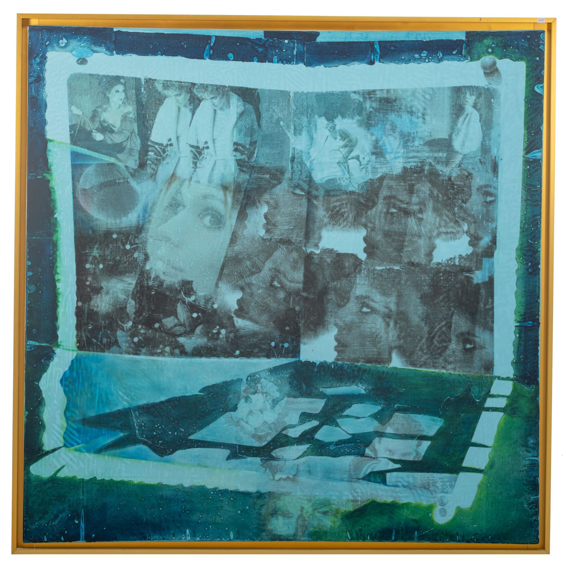 Pol Mara (1920-1998), untitled diptych, oil on silk on canvas, (1990-1992), 132,5 x 132,5 cm - Image 2 of 4