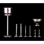 (BIDDING ONLY ON CARLOBONTE.BE) A large collection of silver-plated items, H 26 - 84 cm