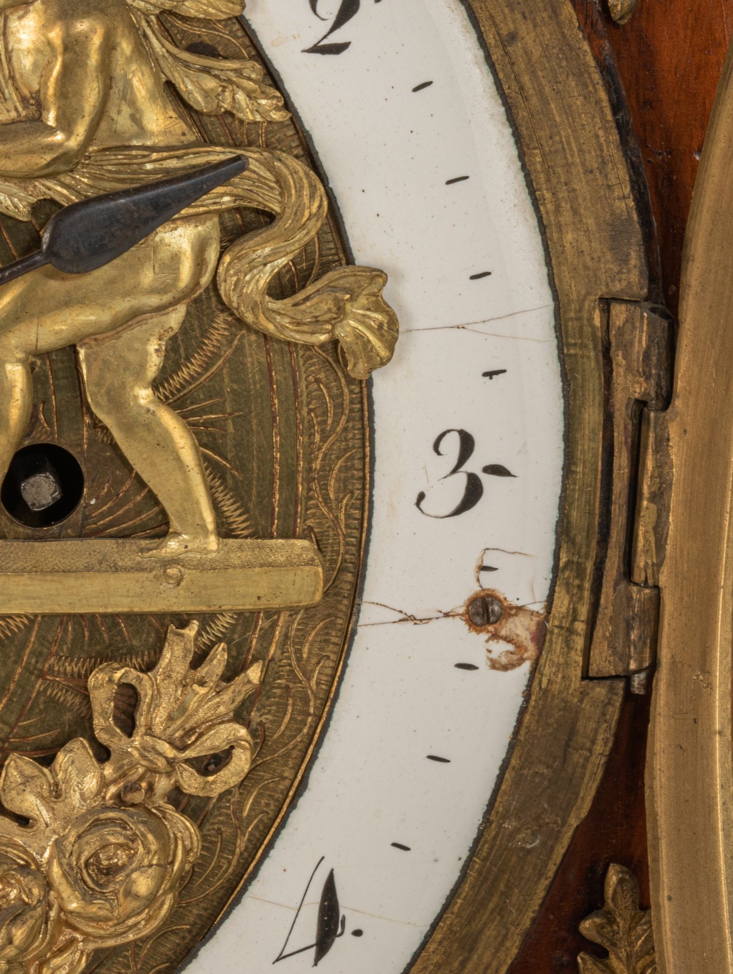 A Viennese Biedermeier automaton mantle clock, early 19thC, H 64 - W 37 cm - Image 8 of 10