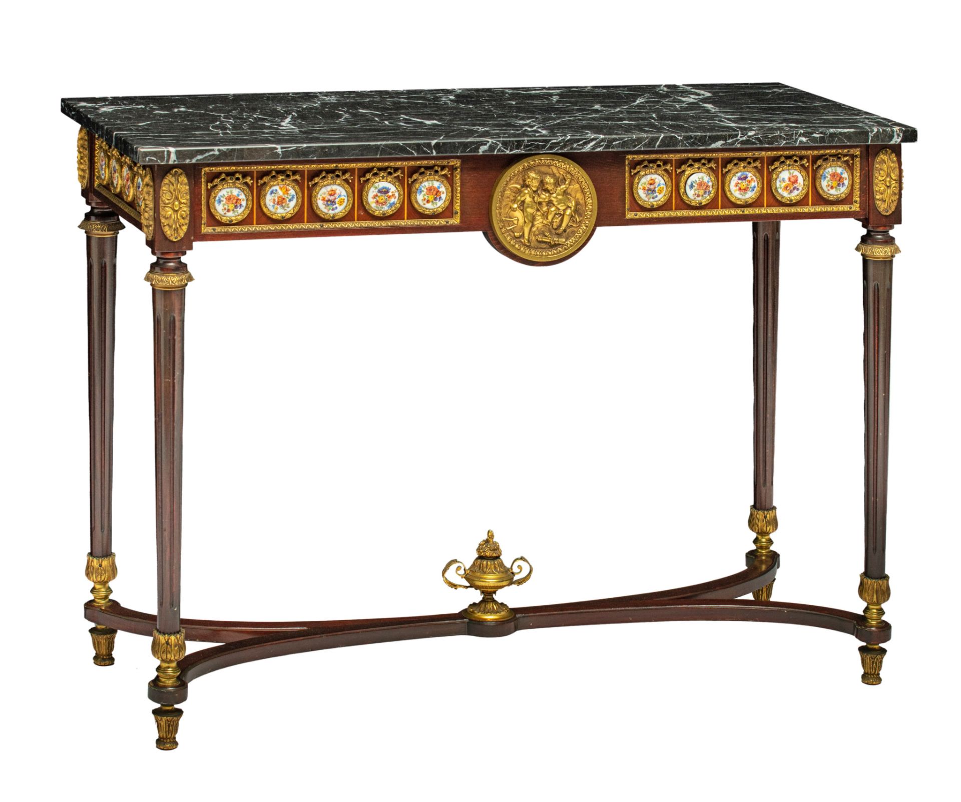 A fine Neoclassical Napoleon III console table, H 81 - W 108 - D 43 cm