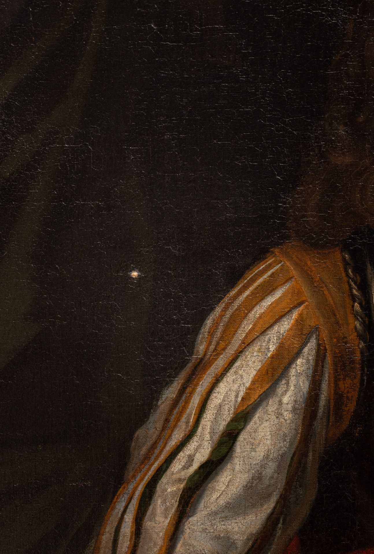 The portrait of an important Dutch (?) nobleman wearing an armour, mid 17thC, oil on canvas, 104 x 1 - Bild 5 aus 6