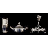 (BIDDING ONLY ON CARLOBONTE.BE) A collection of silver-plated items, by Christofle and other, H 21,5