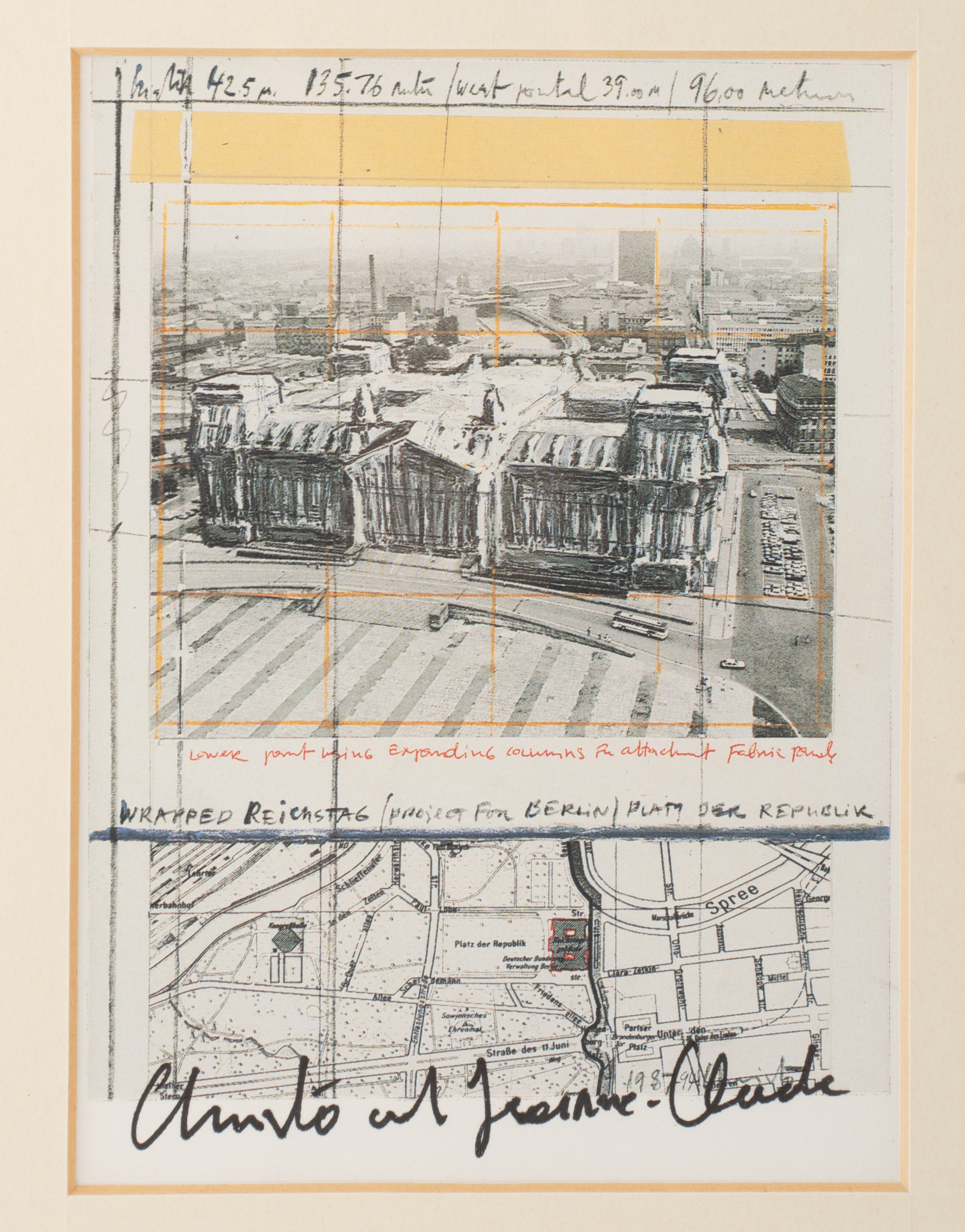 (BIDDING ONLY ON CARLOBONTE.BE) Christo and Jeanne-Claude, three signed offsets of their famous proj - Image 7 of 8
