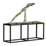 Johan Tahon, 'In Fluidum', bronze sculpture, on a metal base, H 96 - W 182 - D 38 cm