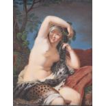 (BIDDING ONLY ON CARLOBONTE.BE) Monogrammed 'M.N.', a fine miniature of a nymph of Hercules, dated (