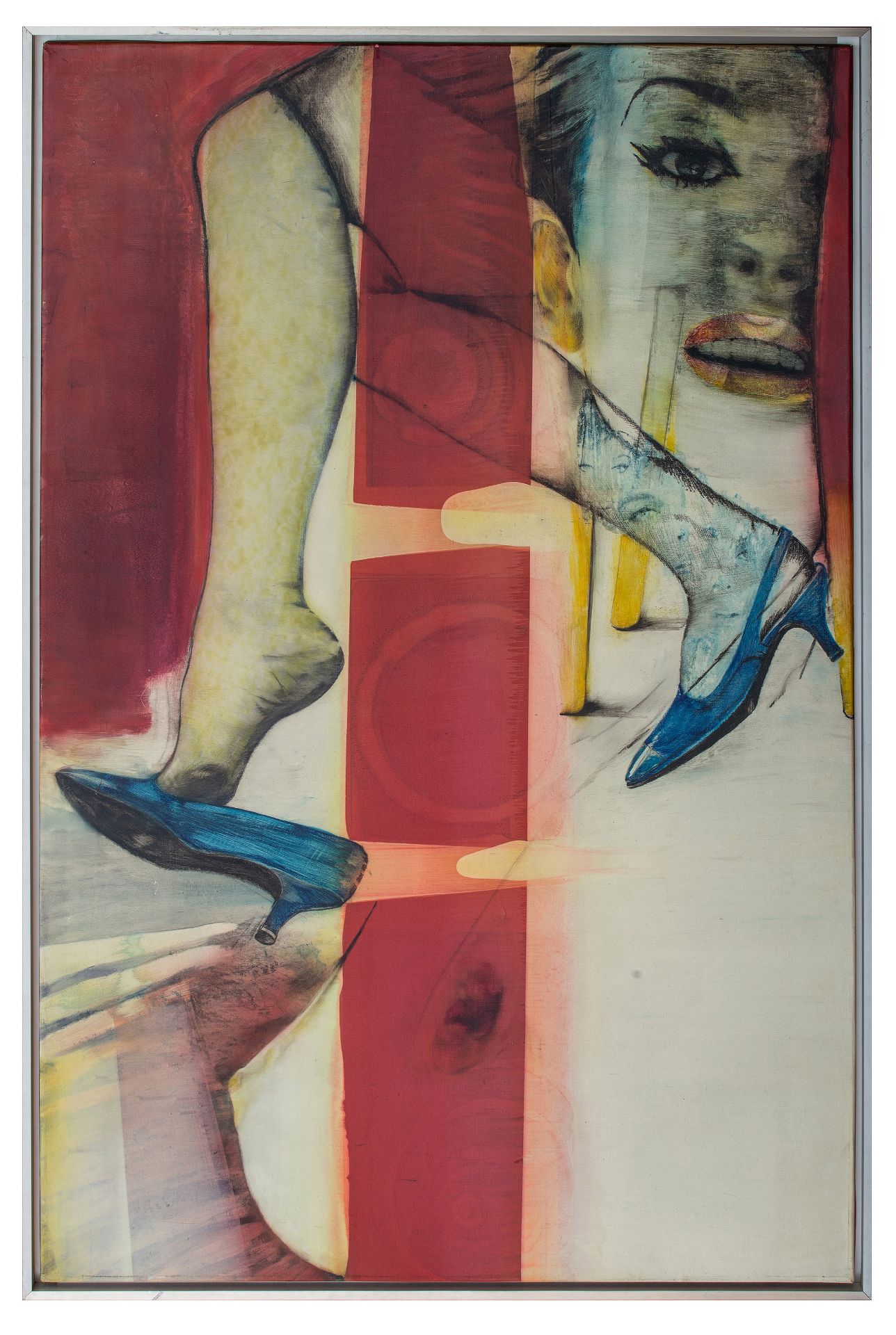 Pol Mara (1920-1998), 'New Shoe', 1965, crayon and oil on canvas, 130 x 195 cm - Bild 2 aus 4