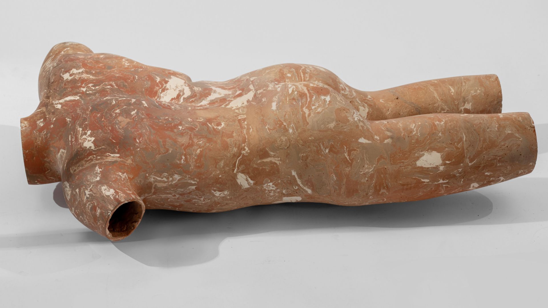 Jose Vermeersch (1922-1997), torso, 1979, terracotta with marble imitation, H 85 cm - Image 4 of 4