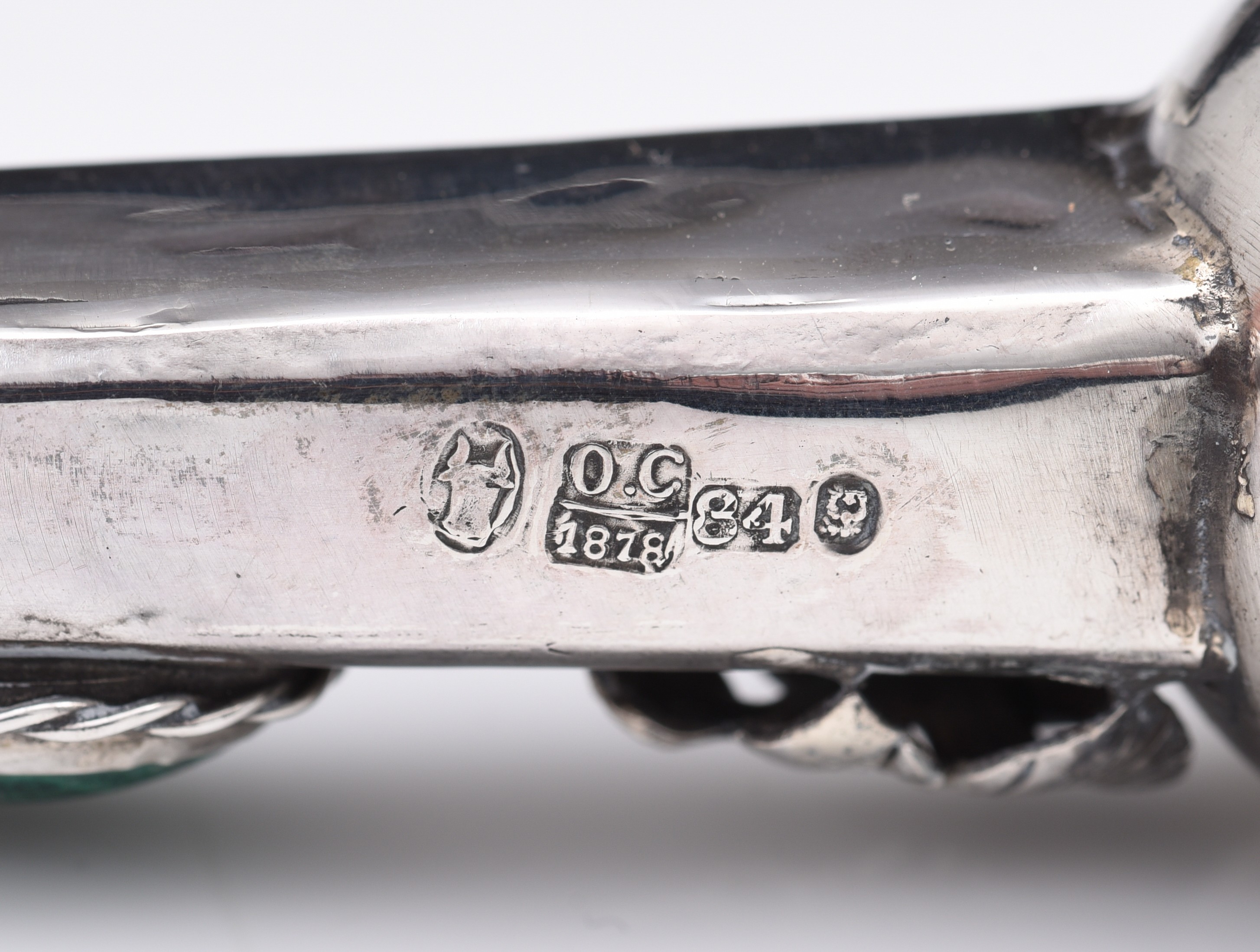 A collection of 5 Russian Judaica silver ritual Torah pointers or Yads, 84 zolotniki (875/000), H 14 - Image 12 of 16