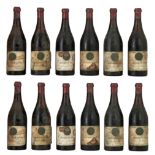 A collection of 6 bottles Chambertin, and 6 bottles of Ch‚teau La Crois de Gay, 1955