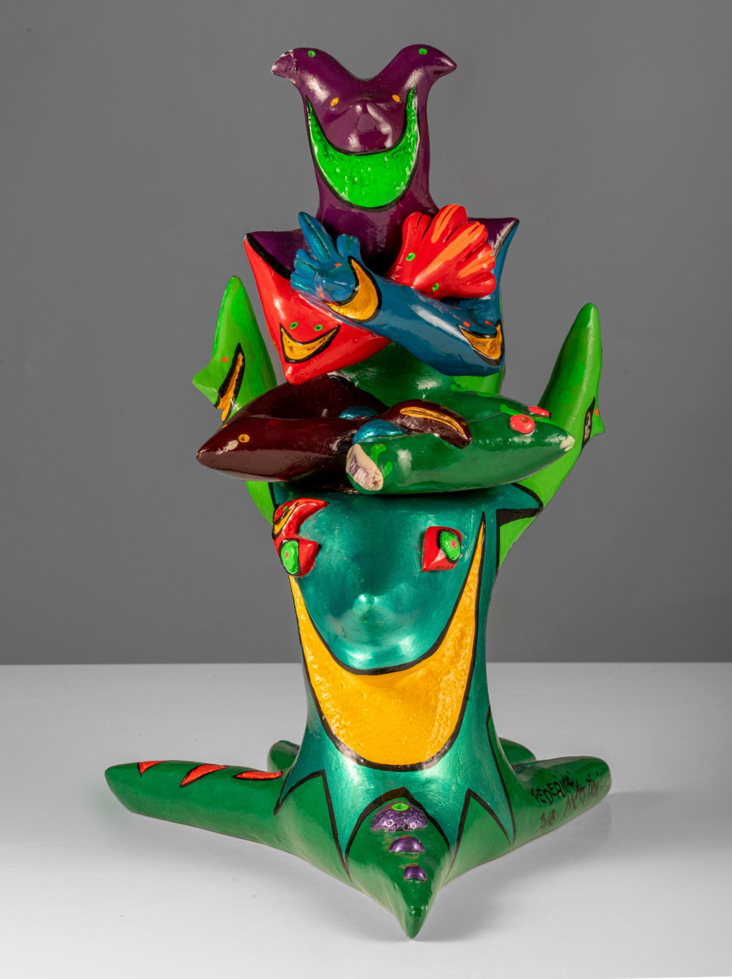 (BIDDING ONLY ON CARLOBONTE.BE) Matta Federica (1955), untile, polychrome painted fibreglass, N∞ 3/8 - Bild 5 aus 15