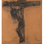 Albert Servaes (1883-1964), Way of the Cross, charcoal on paper, 60 x 64 cm