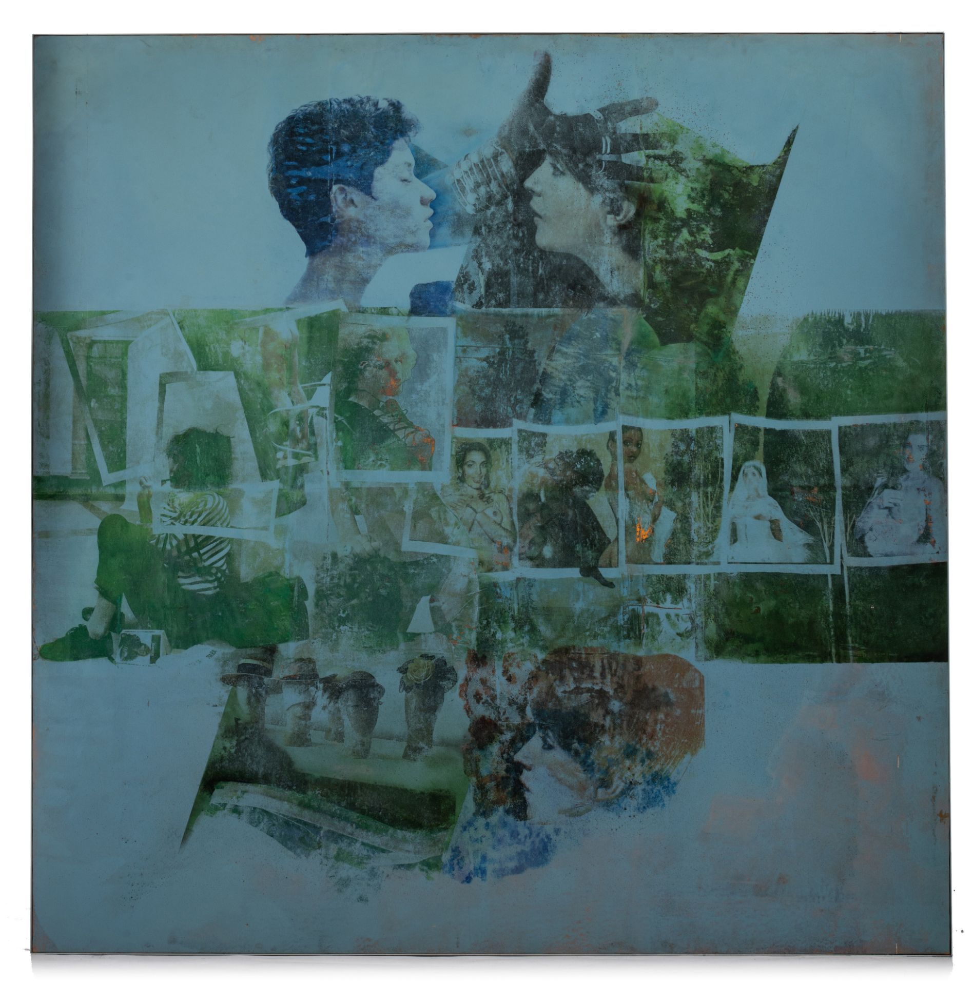 Pol Mara (1920-1998), Diurne-nocturne, oil on silk pasted on panel, 1996, 146 x 146 cm - Bild 2 aus 5