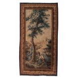 An Aubusson verdure wall tapestry, marked 'Aubusson F. Grellet', 18thC, H 285 x W 168 cm